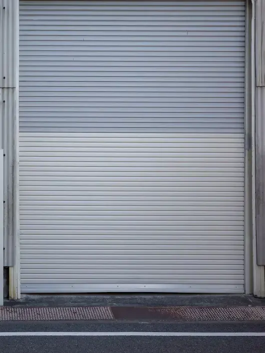 white garage door panels