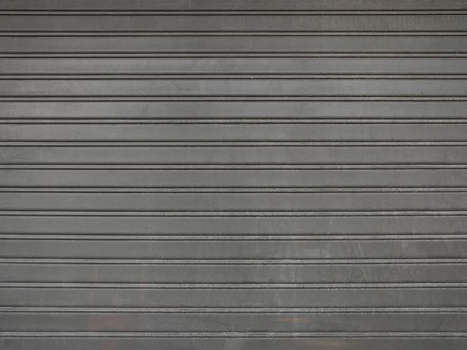 dark grey garage door panels