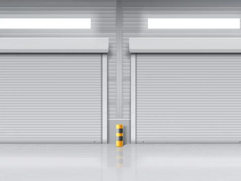 two garage doors