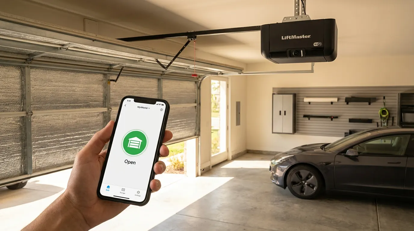 New LiftMaster Security Plus 3.0 smart garage door opener MyQ app Arlington Heights Illinois